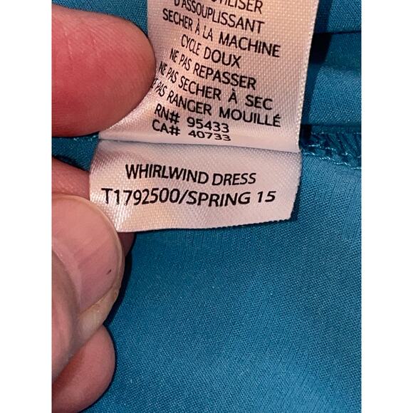 Toad & Co Whirlwind Dress - Size M - Lots of Stretch, Two Layers, Hidden Pocket - Picture 7 of 9